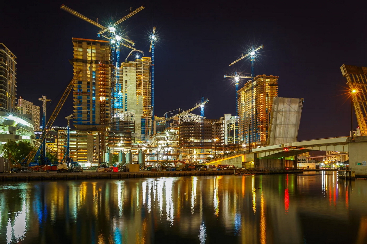 construction photography Brickell city center